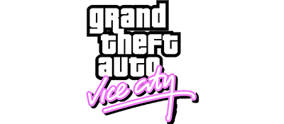 Grand Theft Auto Vice City title screen for Playstation 2